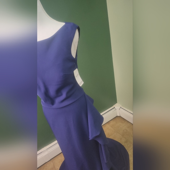 Alyce Paris Elegant Navy Blue Evening Dress - Picture 3 of 8